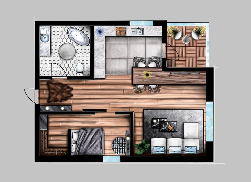 2D Plan | Interior Design — Ariadna Medvedeva